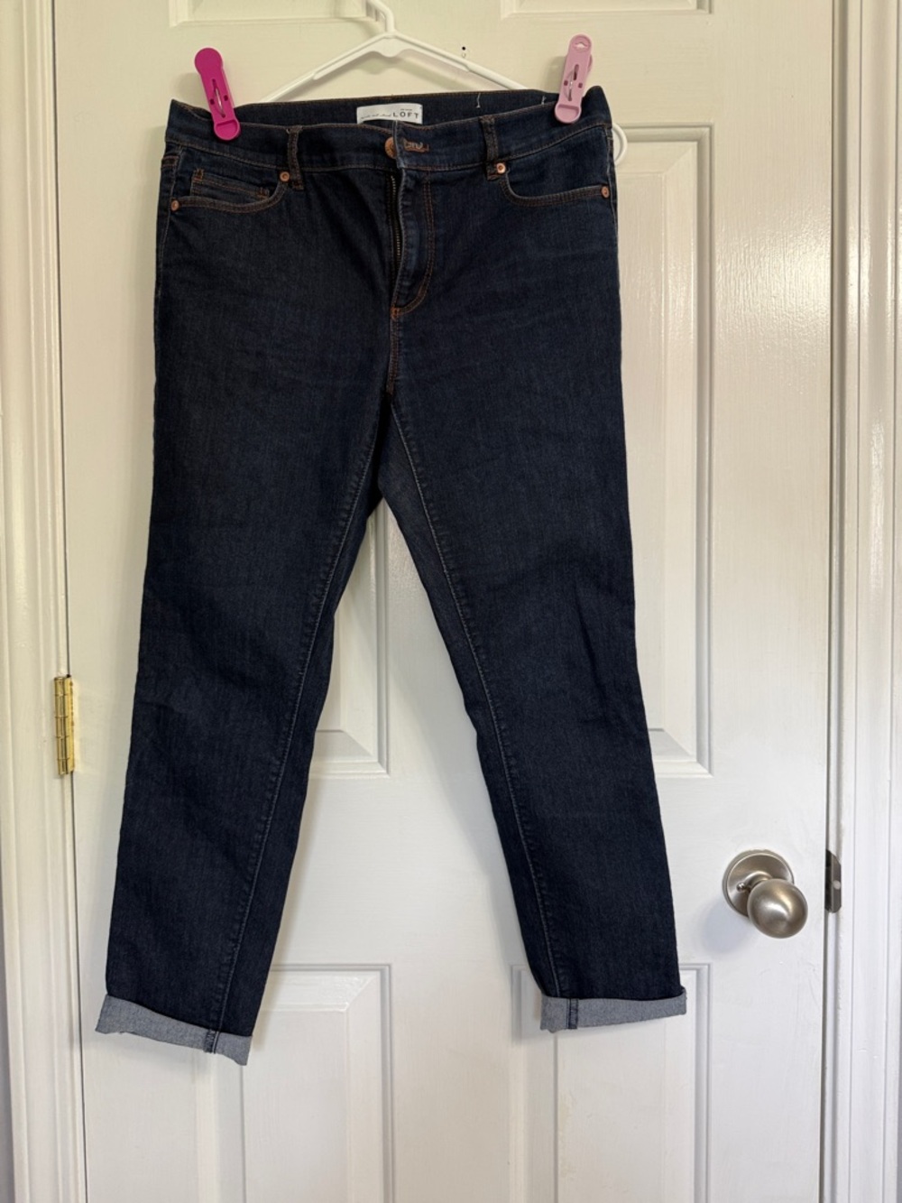 LOFT Dark Wash Skinny Jeans
